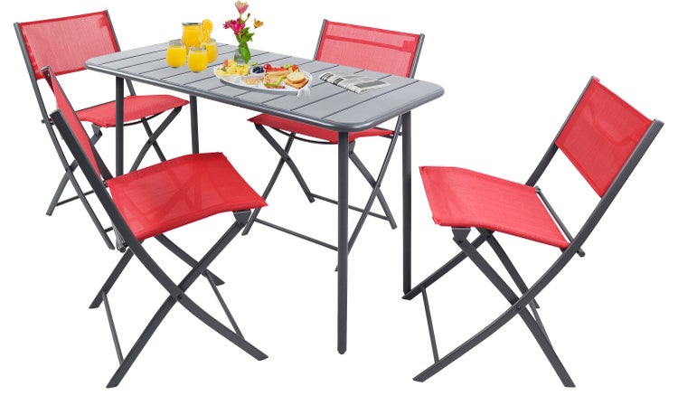 5 tlg. Bistroset Balkonset Gartenset Sumila 110x55