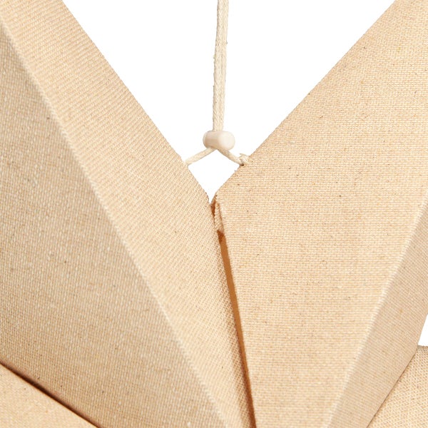 Sternleuchte aus Stoff mit Aufhängeschnur