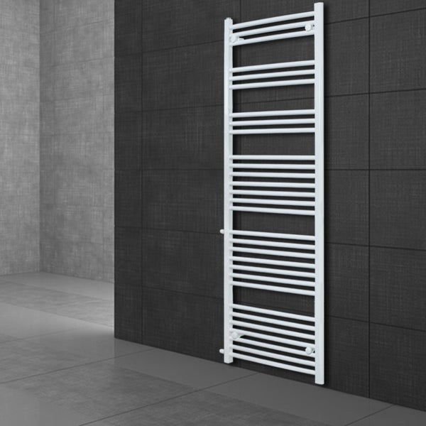 ECD Germany Renovierungsheizkörper Austausch 600 x 1800 mm - Weiß - gerade mit Seitenanschluss 900 mm - Badheizkörper Heizkörper Handtuchwärmer Handtuchtrockner