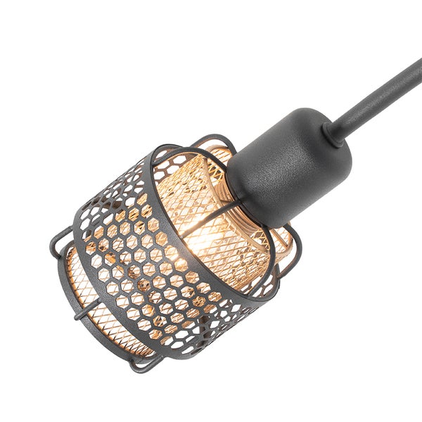 Deckenleuchte mit Metallgeflecht