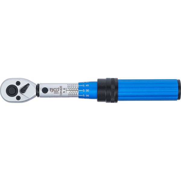 BGS Drehmomentschlüssel Abtrieb Außenvierkant 6,3 mm (1/4) 1 - 6 Nm - 2824