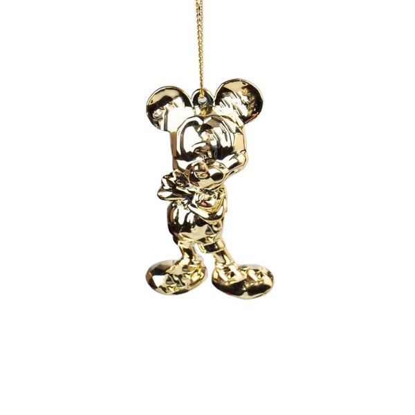 Goldfarbener Mickey Maus Weihnachtsanhänger - Disney