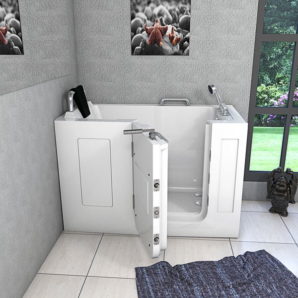 Sitzbadewanne Senioren Wanne mit Tür S07-TH-A-L 76x140cm