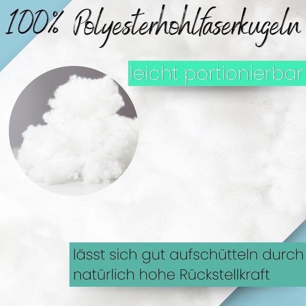 AMF Life Kissenfüllung, waschbar bis 95 Grad, zertifizierte Qualität, 2000g