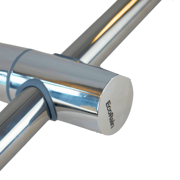 EcoRain Gleitstange für Gleitstangenset mit Handbrause 60 CM - Gleitstange aus rostfreiem Edelstahl SS 304 - Verstellbarer und drehbarer Brausehalter - Chrom