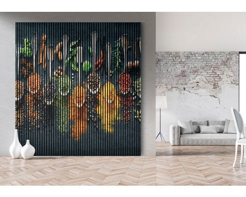 Akustikpaneel digital bedruckt Spice 1 19x2253x2400 mm Set = 4 Einzelpaneele