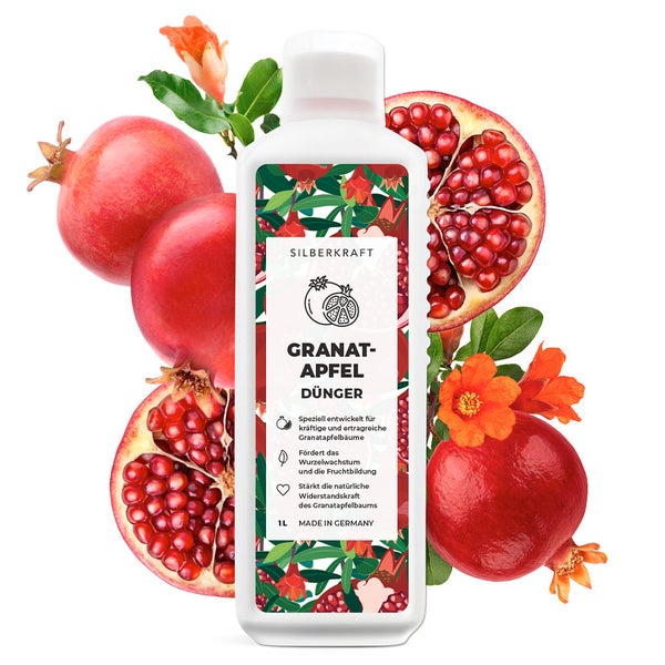 SILBERKRAFT Granatapfel Dünger – Für Granatapfelbäume – 1 Liter