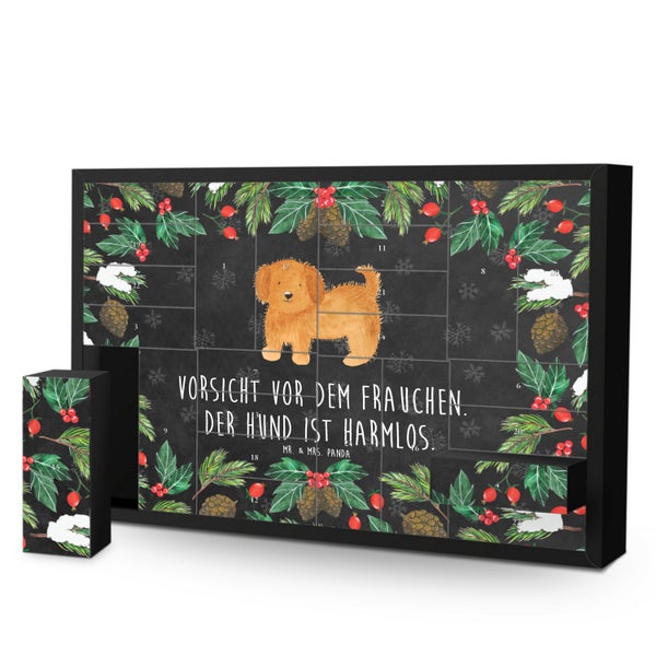 Mr. & Mrs. Panda Befüllbarer Adventskalender Hund Flauschig - Schwarz