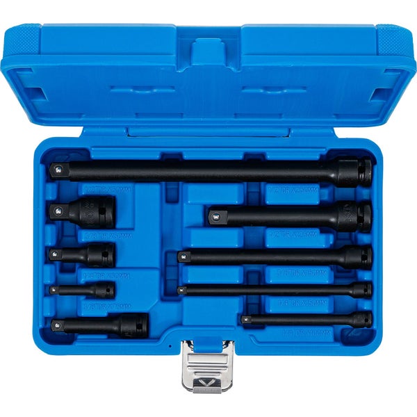 Steckschlüsselverlängerungs-Satz in blauer Aufbewahrungsbox