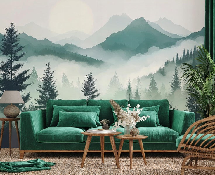 Fototapete Berge Natur Landschaft Schlafzimmer Vlies Tapete 350x250 cm