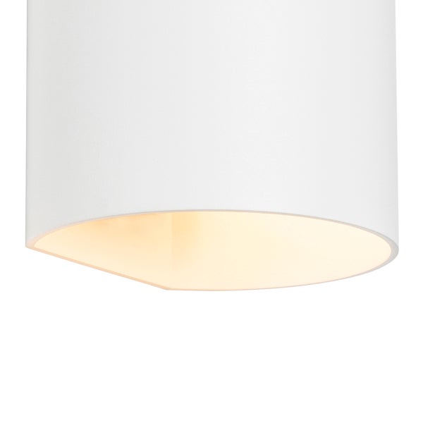 Deckenleuchte aus Metall und Textil