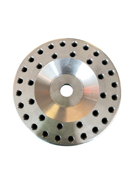 Metallschleifteller mit Löchern