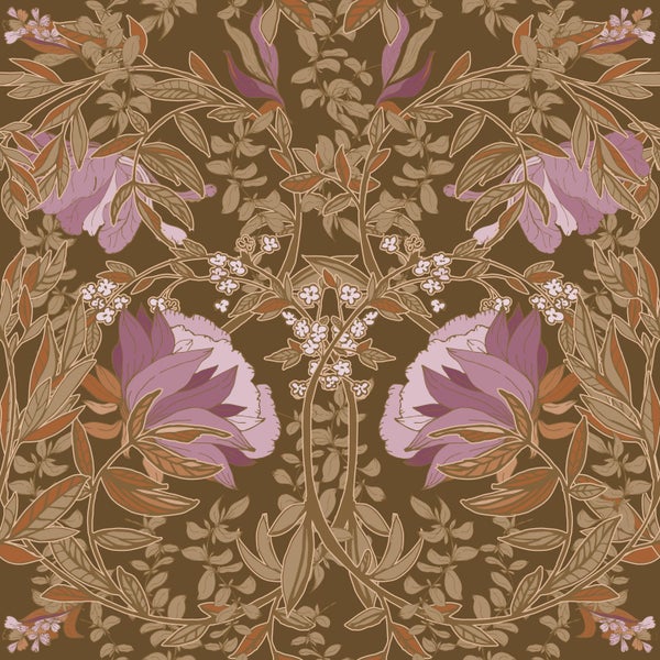 Floral gemustertes Textil mit Blüten
