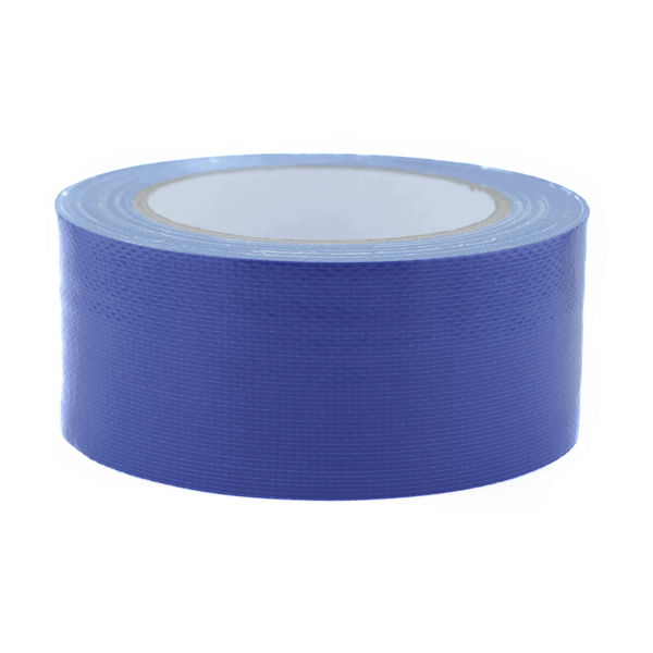 Blaue Gewebebandrolle