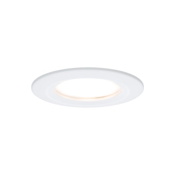 LED Einbauleuchte Nova Coin Basisset starr IP44 rund 78mm Coin 3x6W 3x470lm 230V 2700K Weiß matt