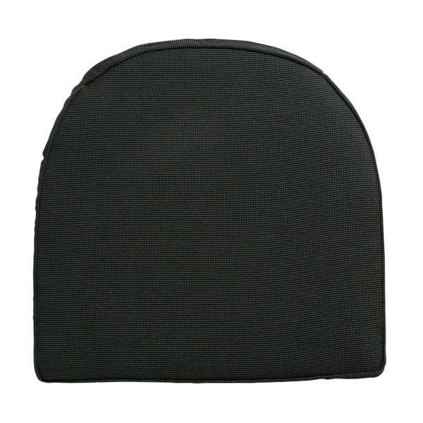 Sitzkissen Wicker York Rib schwarz - ca. 48x48 cm - 4er-Set