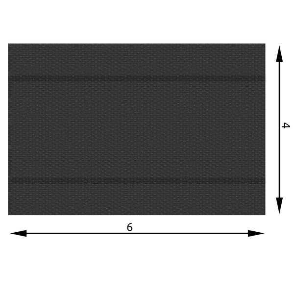 Poolabdeckung tectake  400 x 600 cm rechteckig und selbstschwimmend schwarz