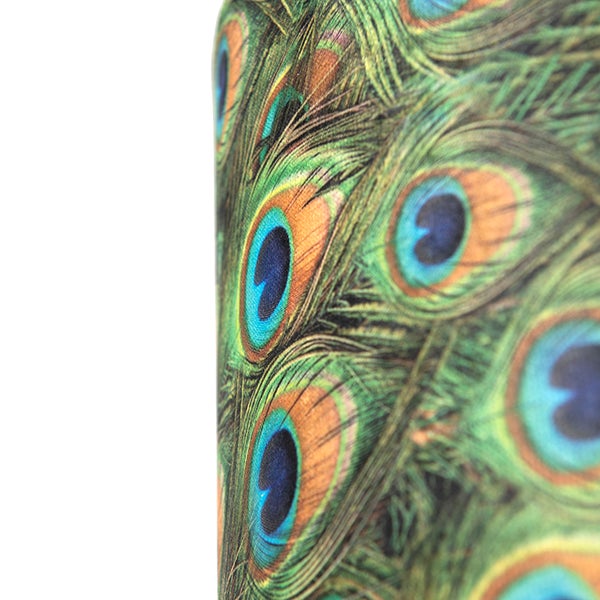 Velour Lampenschirm Pfau Design 50/50/25 mit goldenem Interieur