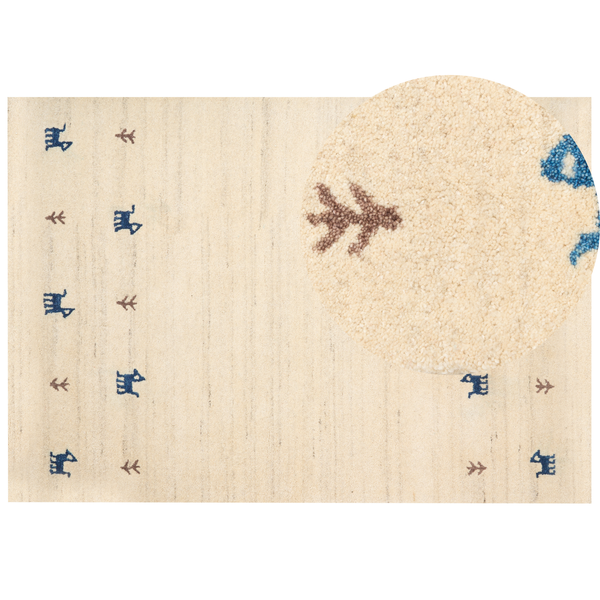 Teppich YALI Bunt 160 x 230 cm Wolle Gabbeh