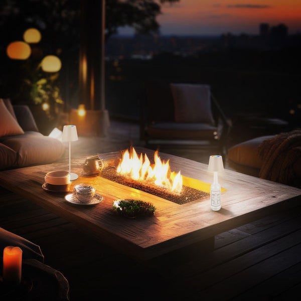 Briloner Calida 3 in 1 RGBW LED Tischlampe kabellos IP44, Dimmbar, Touch, Höhenverstellbar, Spritzwasserschutz, Beige, 36 x Ø10,5 cm