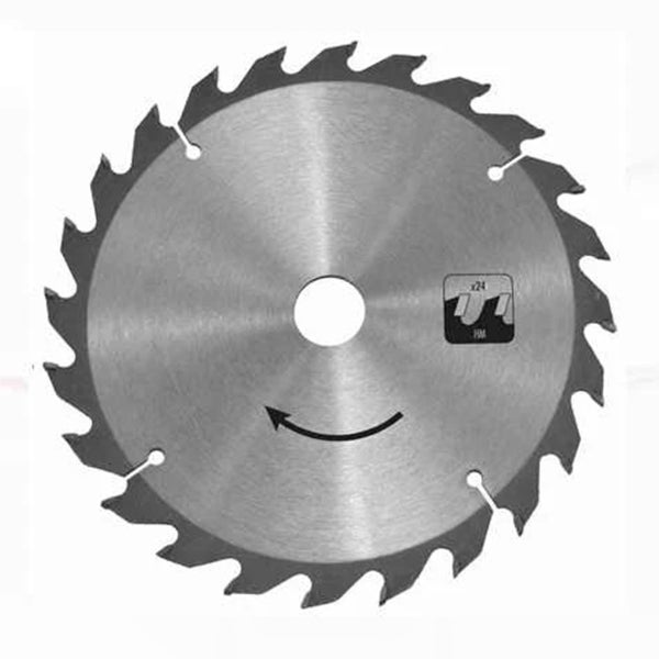 Kreissägeblatt mit 24 Zähnen aus Hartmetall für Holzarbeiten.