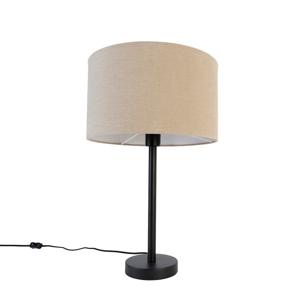 Tischleuchte mit Stoffschirm