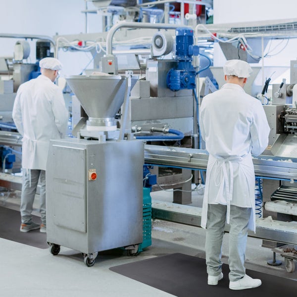 FLOORDIREKT Anti-Ermüdungsmatte - Heavy-Duty Ripp - Doppellagig - Stehmatte für den Arbeitsplatz - Schwarz - 60 x 90 cm