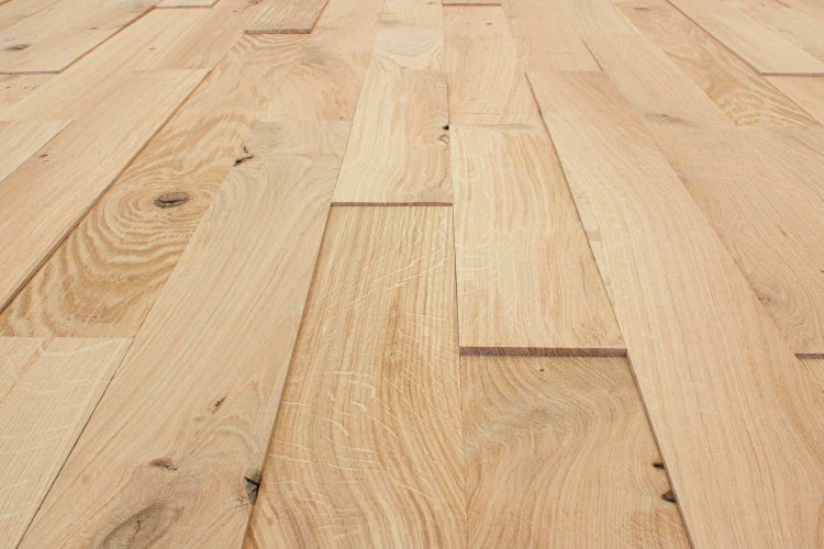 wodewa Holz-Wandverkleidung, rustikale EICHE, gebürstet unbehandelt, zum Verkleben - Moderne Wanddekoration für Wohnzimmer, Küche, Bad, Schlafzimmer und Flur