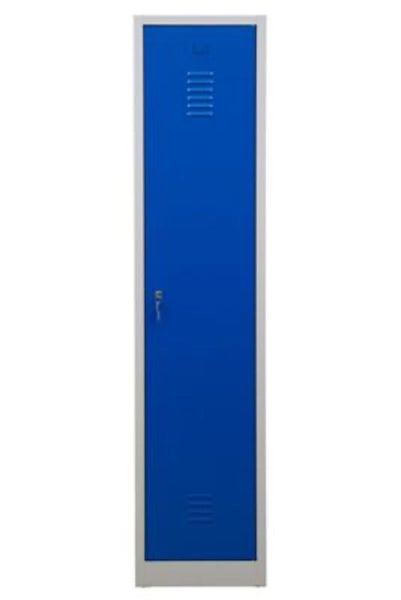 PROREGAL Garderobenspind Camel 1-Fach HxBxT 180 x 41 x 50 cm Zylinderschloss Grau-Blau