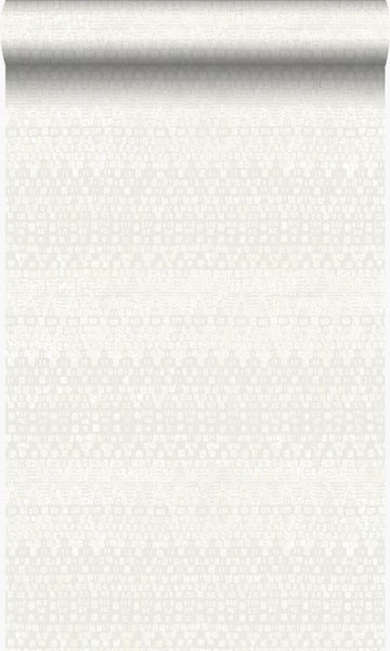 Origin Wallcoverings Tapete Tierhautmuster Weiß - 53 cm x 10,05 m - 347351