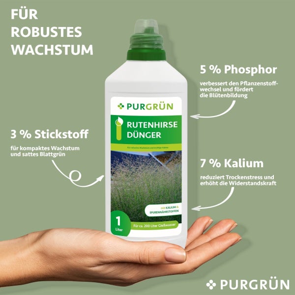 Purgrün Rutenhirse-Dünger 1 Liter