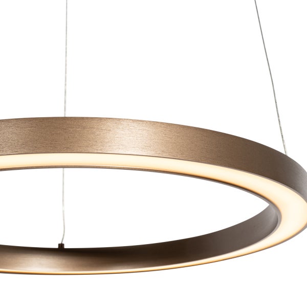 Bronze Hängeleuchte 40 cm inkl. LED 3-stufig dimmbar - Girello