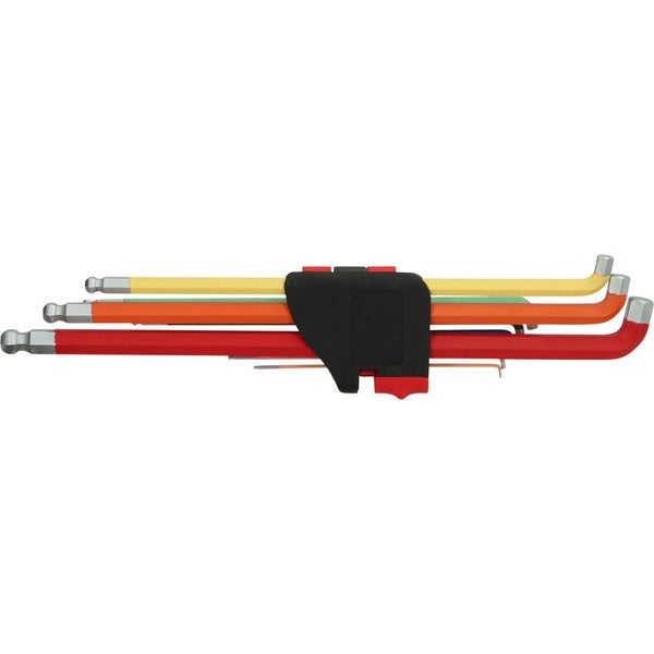 KS TOOLS Kugelkopf-Innensechskant-Winkelstiftschlüssel-Satz 108° abgewinkelt 9tlg. Zoll - 151.4430