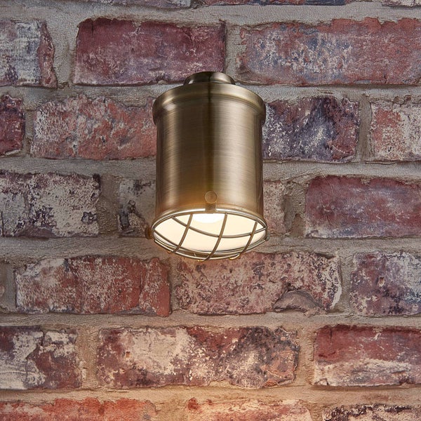 Lindby LED Deckenlampe Ebbi (Modern) in Bronze aus Metall (1 flammig, E14) - Deckenleuchte Wandleuchte Strahler Spot Lampe Wohnzimmerleuchte