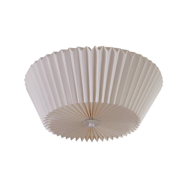 Lindby Deckenlampe Magali in Weiß aus Papier (1 flammig, E27) - Deckenleuchte Lampe Wohnzimmerleuchte