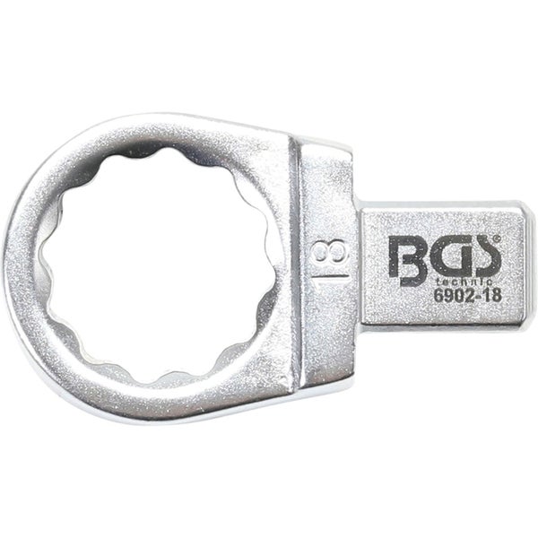 BGS Einsteck-Ringschlüssel 18 mm Aufnahme 9 x 12 mm - 6902-18