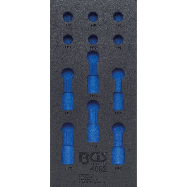 BGS Werkstattwageneinlage 1/3 leer für Art. 4092 - 4092-1
