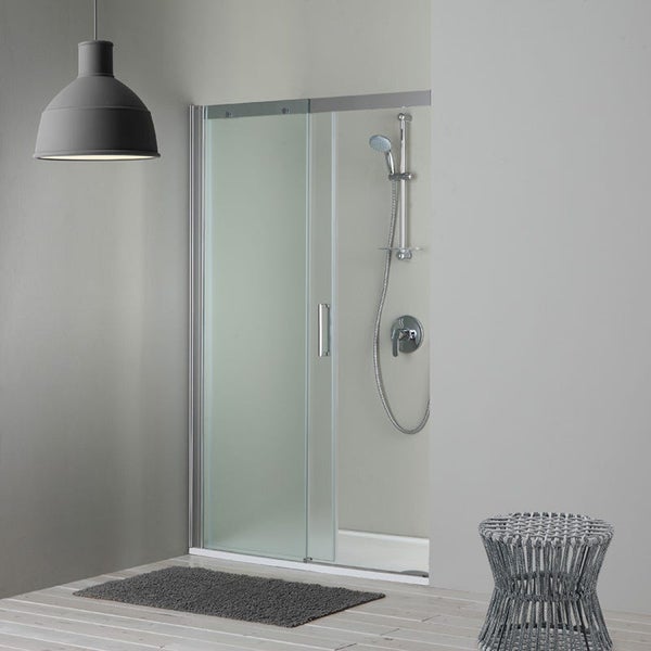 Duschnische feststehend links 150 cm Glas matt | Dream
