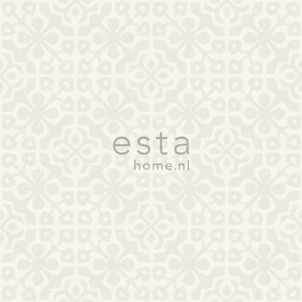 Esta Home Logo auf gemustertem Hintergrund