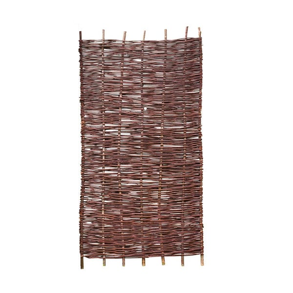 Geflochtener Weidenzaun für den Garten