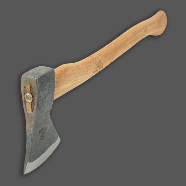 Ochsenkopf Forstaxt mit einem Stiel aus Hickoryholz und einem handgeschmiedeten Stahlkopf