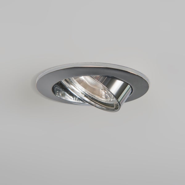 Einbaustrahler, rund, schwenkbar, aus Metall