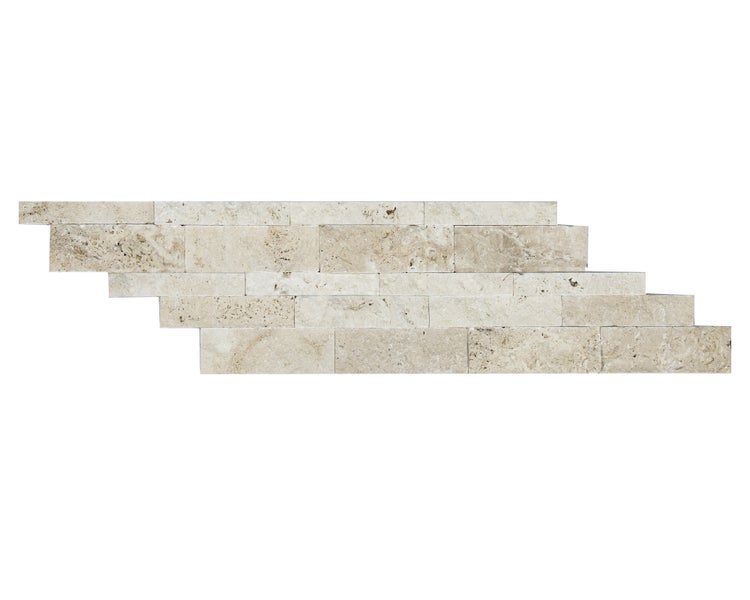 Wohnrausch Wandverblender Naturstein Travertin Paneele CREMA, beige