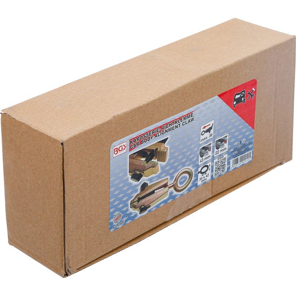 Verpackung einer Karosserie Richtklemme