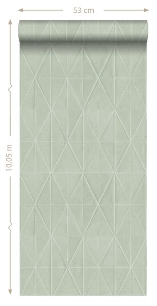 Tapetenrolle mit geometrischem Muster, 53 cm breit und 10,05 m lang
