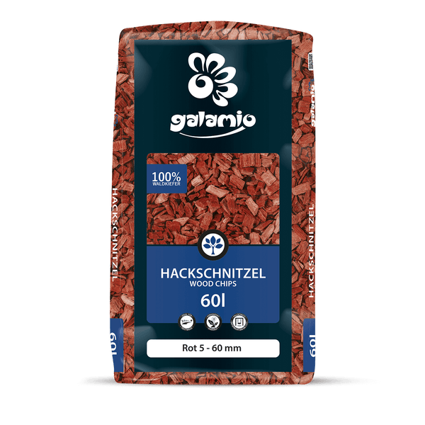 Galamio Holzhackschnitzel Rot 60l x 26 Sack 1560l Palette