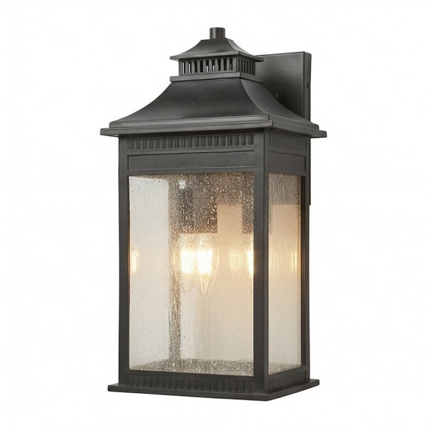 Wandleuchte für den Außenbereich mit klarem Glas