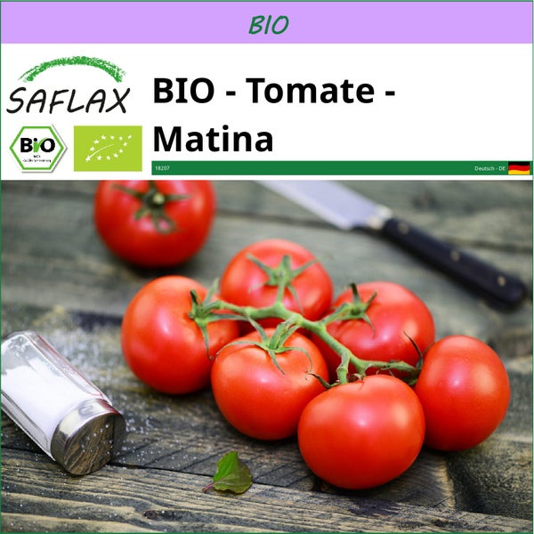 SAFLAX  - BIO - Tomate - Matina - Solanum lycopersicum - 10 Samen