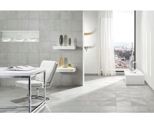 Bodenfliese Rako Form grau 29,8x29,8x0,8cm