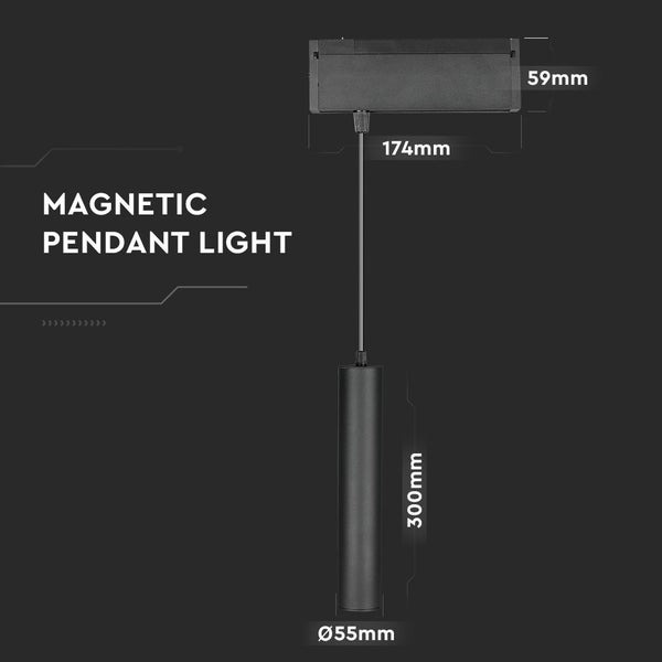 V-TAC VT-4315 - LED-Stromschienenleuchten - Magnetische Pendelleuchten - IP20 - 15 Watt - 1000